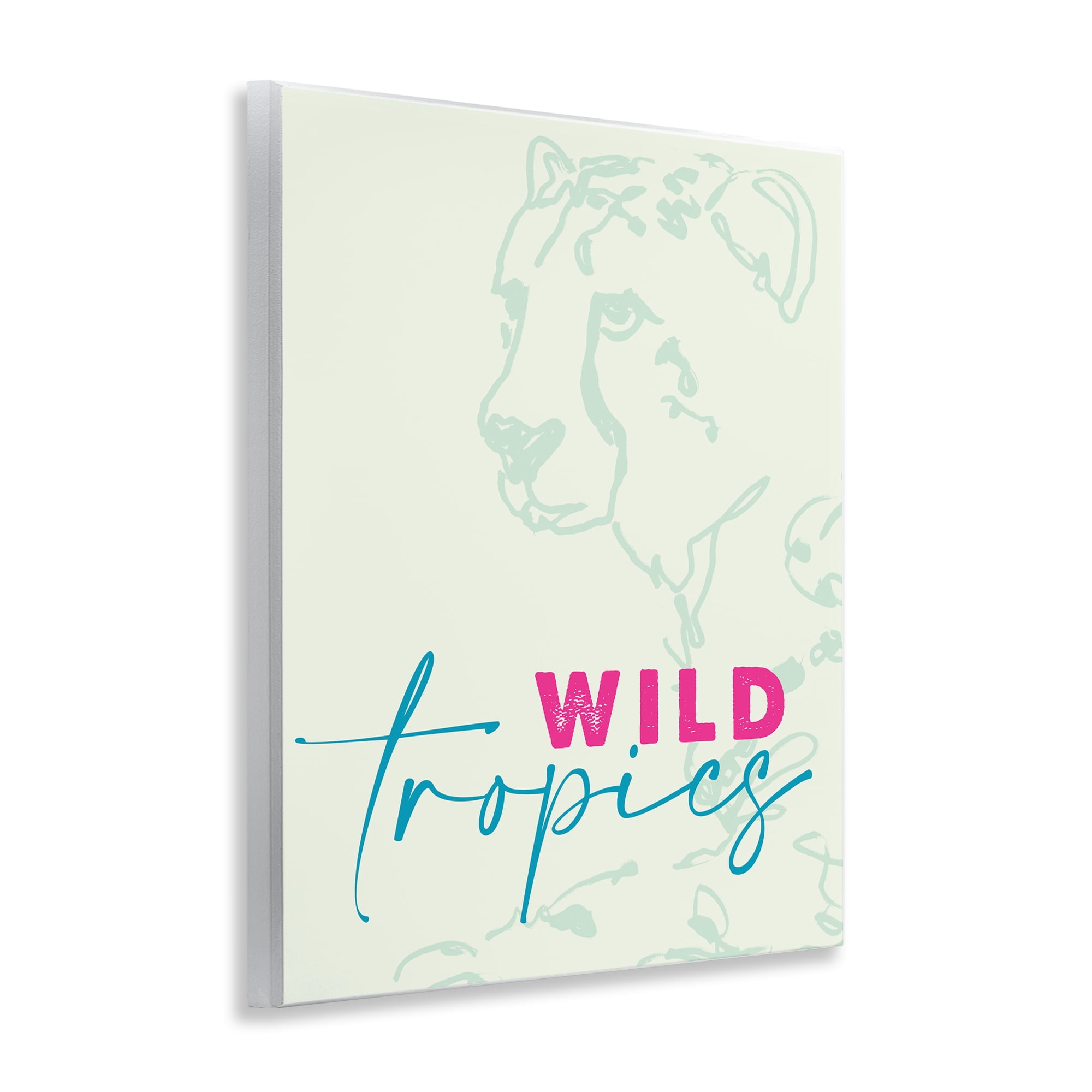 Stupell Industries Wild Tropics Cheetah Wall Plaque Art, design by Lanie Loreth