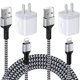 thumbnail image 1 of Compatible for iPhone Charger Block, 2 Pack USB Charging Block with Charging Cable 10FT, USB Wall Charger Adapter USB Brick Cube Power Base Fast Charger Station Compatible for iPhone, White, 1 of 1