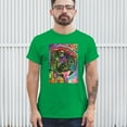 thumbnail image 3 of Tee Hunt Dean Russo Colorful Parrot T-Shirt Exotic Bird Beak Feather Men's Tee, Green, XX-Large, 3 of 5