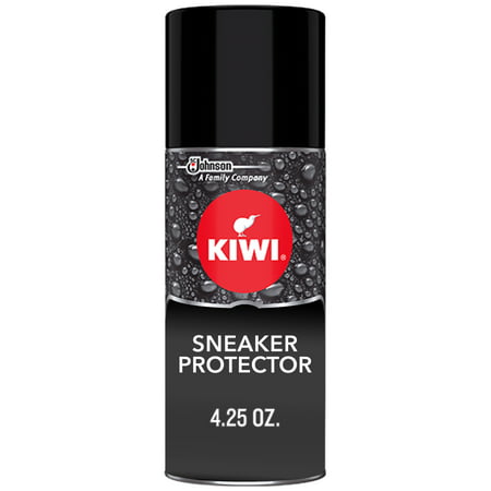 KIWI Sneaker Protector 4.25 oz - Stain repellent and waterproof spray for shoes. For all shoe materials and colors. Step 2 of the 3-Step Sneaker Care system (1 Aerosol Spray (Best Way To Get Stink Out Of Shoes)
