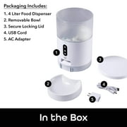 Geeni PetConnect Automatic Dog or Cat Pet Feeder, 4L