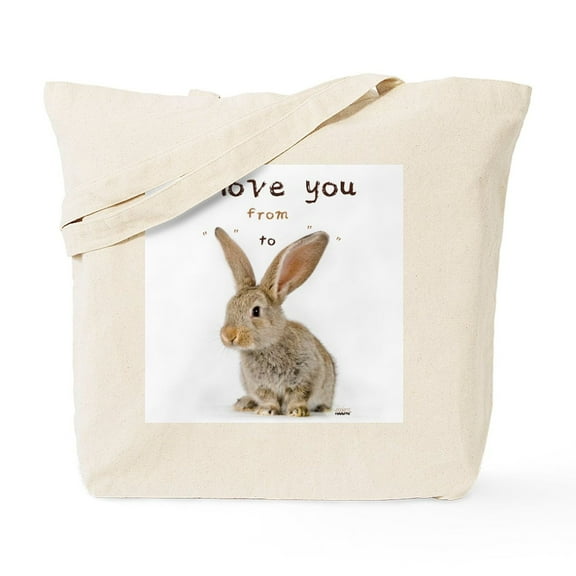 CafePress - I Love You From Ear To Ear Tote Bag - Unisex Canvas Tote Bag, Beige, 1-Piece