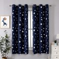 thumbnail image 1 of Bearachild 2 unids/set de cortinas para sala de estar a precio asequible, suaves y acogedoras con colores fáciles de combinar, cortinas térmicas Sombras de ventana Azul marino 132*243, 1 of 6