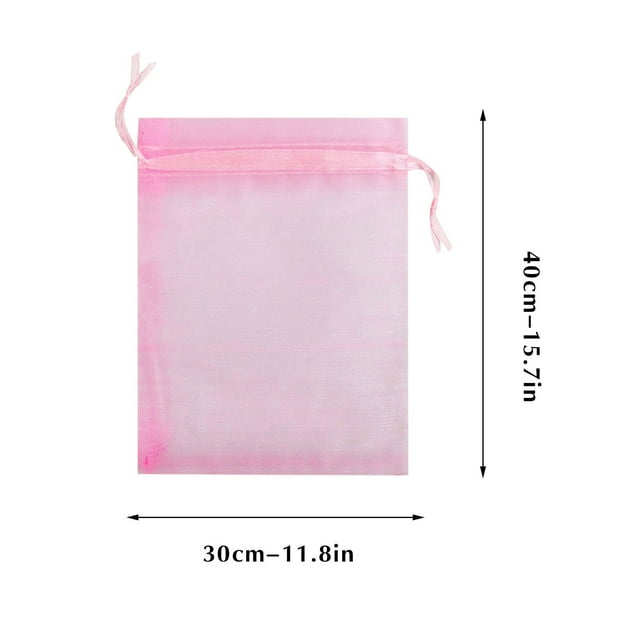 100pcs Fruit Protector Bags, Fruit Tree Fruit Mesh Bags Fruit Mesh Bags With Drawstring Mesh Bags Fruit Flowers