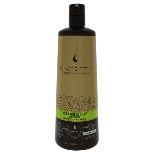 Ultra Rich Moisture Conditioner by Macadamia for Unisex - 33.8 oz Conditioner