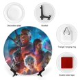 thumbnail image 3 of Baldur's Gate Plato decorativo de porcelana fina (bone china), plato decorativo de cerámica para hogar, oficina, soporte de pared, platos decorativos para dormitorio - 6 pulgadas (15 cm), 3 of 6