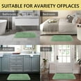 thumbnail image 4 of Semfri Shaggy Bathroom Rug and Mat 20 x 32 inch Microfiber Rugs Bathroom Mat Shaggy Soft Carpet Rug for Bathroom Machine Washable Absorbent Shower Light Green, 4 of 8