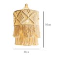 thumbnail image 2 of transemion Macrame Woven Light Shade Chandeliers Hanging Lamp Cover Boho for Home Decor, 2 of 9
