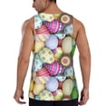 thumbnail image 3 of Easygdp Colorful Easter Eggs Men's Tank Top, Sleeveless Muscle T Shirts, Breathable, Quick-Dry, Loose for Gym, Running, Fitness - Large, 3 of 9