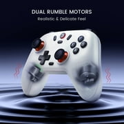 GameSir Nova Lite 2.4g Wireless Controller for Windows PC, iPhone, Android, Switch & Steam Deck, Bluetooth Controller Gamepad with Hall Effect Trigger,Turbo,Rumble Vibration ( Purple)