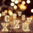 thumbnail image 1 of Vaidha Remote Control Alphabet Letter Lights LED Light Up White Plastic Letters Standin, 1 of 2
