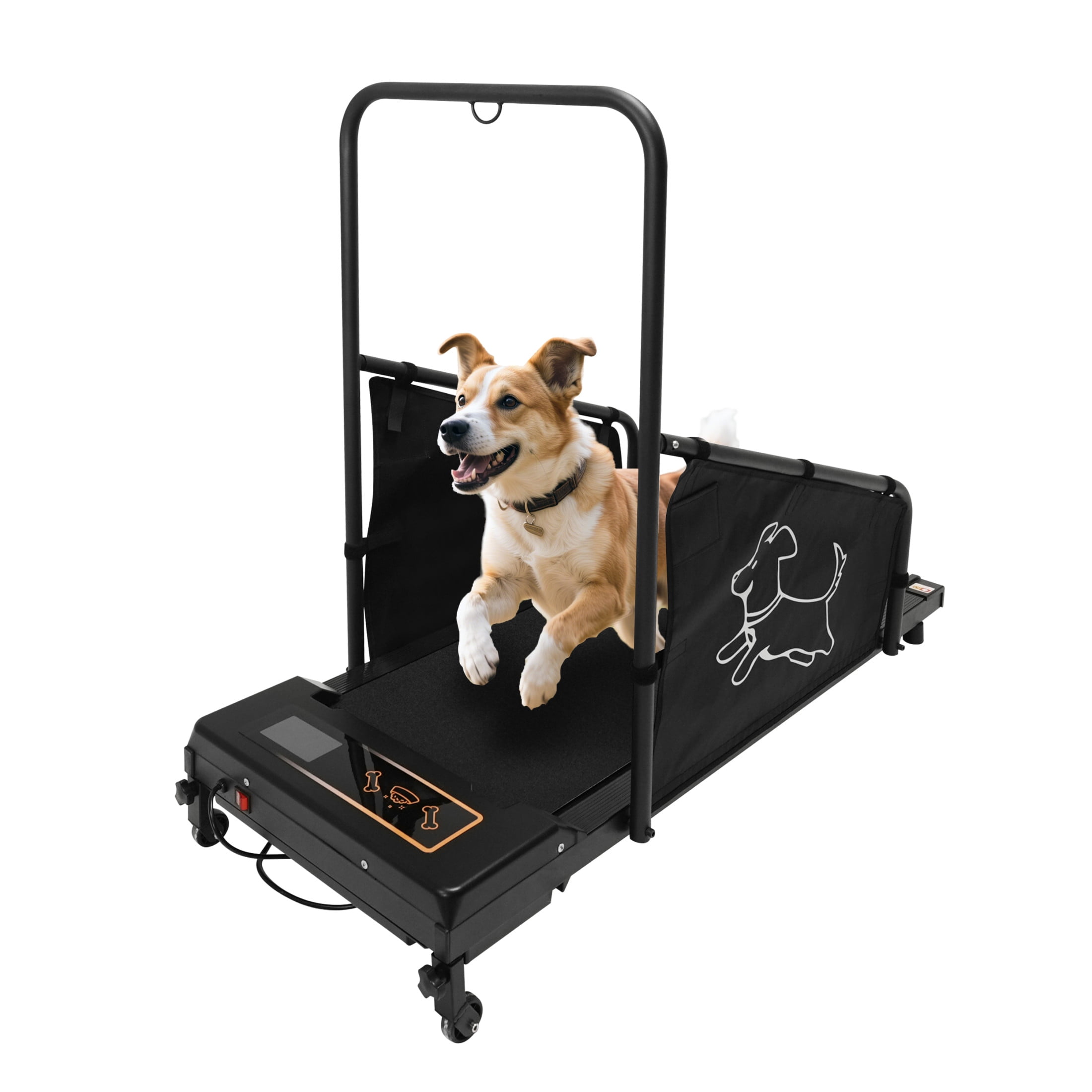 Noble House Treadmill for Medium Dogs, Quiet Dog Pacer Running Machine with Remote, LED Display for Home Use, Black
