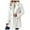 A-White, variant on Winter Coat for Women Fuzzy Fleece Long Sleeve Open Front Jackets Lapel Button down Thicken Warm Outwear(White,X-Large)