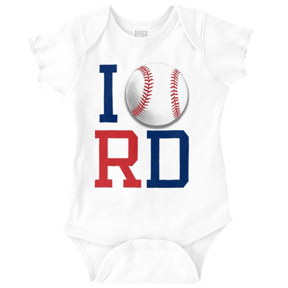 Béisbol Republica Dominicana Ball Romper Boys or Girls Infant Baby Brisco Brands NB