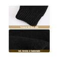 thumbnail image 4 of Spencer 2 Pairs Wool Socks for Men, Thick Winter Hiking Socks, Warm Breathable Crew Mens Socks, Black, 4 of 10