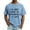 #0220-Blue, variant on Men's Tie Dye T-shirt Washed Tie Dye Breathable Crewneck Short Sleeve Pullover Tops Spring Summer Fashion Casual Loose Daily Beach Outdoor Vacation Lounge