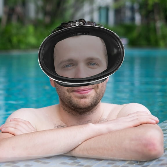 FELTECHELECTR 1Set Adult Diving Mask with Glass and PVC for Men in Underwater Exploration and Water Sports