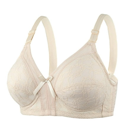 GZWYHT Wireless Bras Clearance Bralettes for Women Women s Thin Cup Plus Size Bra Non Slip Type Underwear Detachable Straps Underwear Bras for Women Lace Bralette Push Up Bra Beige C