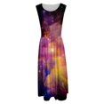 thumbnail image 3 of WILLBEST Vestidos Largos Casuales Para Mujer Vestido Informal Con Bolsillo Y Estampado De Cielo Estrellado Para Mujer 1462, 3 of 3