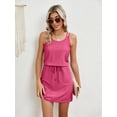 thumbnail image 6 of Women's Eyelet Scoop Neck Sleeveless Dress with 100% Polyester Eyelet Fabric Lightweight Easy Care Machine Washable, 6 of 16