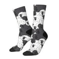 thumbnail image 1 of Balery Black And White Sheeps Calcetas Largas con Estampado para Hombre y Mujer – Suaves y Transpirables, Talla Única (US 5-11), 1 of 6