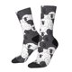 thumbnail image 1 of Balery Black And White Sheeps Calcetas Largas con Estampado para Hombre y Mujer – Suaves y Transpirables, Talla Única (US 5-11), 1 of 6