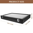 MANLINGDA Clear Lid Lockable Jewelry Box for Necklaces, Rings, Earrings