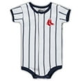 thumbnail image 2 of Newborn White/Navy Boston Red Sox Power Hitter Short Sleeve Bodysuit, 2 of 3