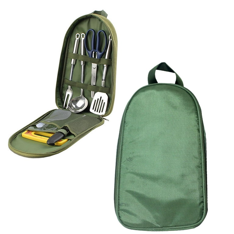 Picnic Backpack & Cookware Organizer - Large Capacity Outdoor Utensil Storage Bag