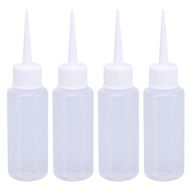 Dispensador YONGSHENG Botellas Plásticas Exprimibles 4 Piezas 50 ml Color Blanco