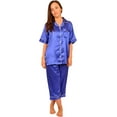 thumbnail image 2 of Up2date Fashion's Women's Cropped Pants Pajamas with Short Sleeve Tops, 2 of 3