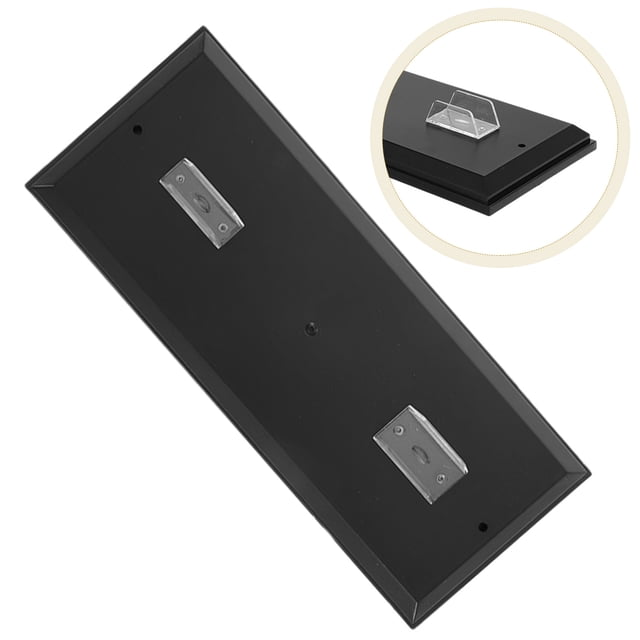 Hytrove 4Ud Soportes De Exhibición Para De Motocicleta En Plástico Negro Con Preciso Y Base Resistente