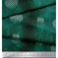 thumbnail image 2 of Soimoi Green polyester Crepe Fabric Scared Geometric Galaxy Print Fabric by Yard 52 Inch Wide, 2 of 3
