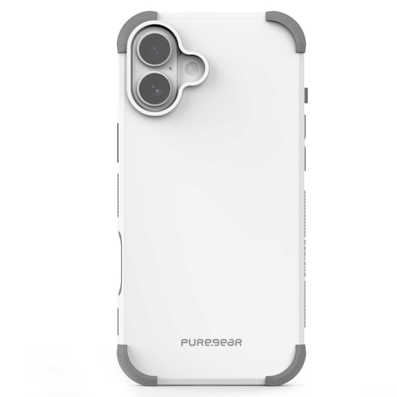 Funda Case PUREGEAR Dualtek Mag para iPhone 16 PLUS Blanca