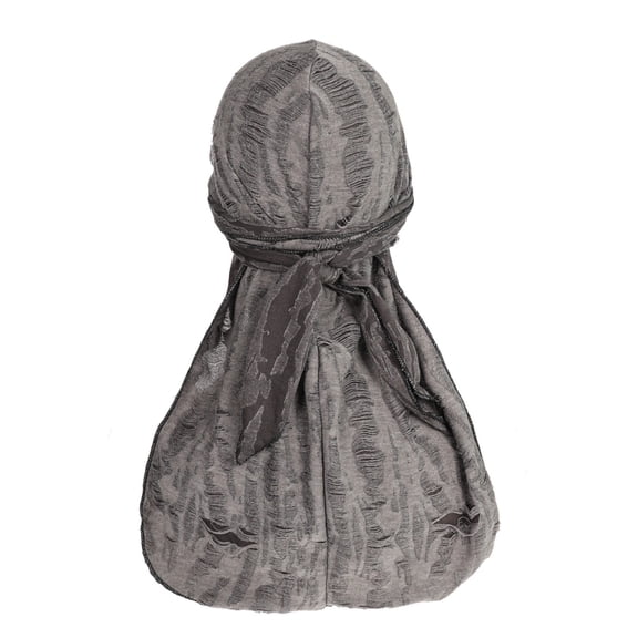 Helii Silky Satin Durag for Men, Breathable Headwrap with Neck Drape, Sun Hat & Biker Bonnet Headwear