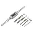 thumbnail image 1 of Tap Wrench For M3-M12 Adjustable Ratchet Bearing Steel Set Tap Manual tapping set 6-piece set, 1 of 9
