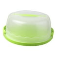 thumbnail image 2 of yuksok Round Cake Carrier Fits 10" Cakes Cake Transport Container Cake Keeper Stand green, 2 of 9