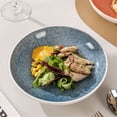 thumbnail image 6 of XChangeFun Glazed Ceramic Blue Salad Plate 1 Pack 7.91 Inch, 6 of 11