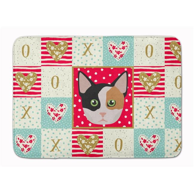 19 x 27 in. Munchkin Cat Love Machine Washable Memory Foam Mat