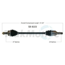 CV Axle Shaft Fits select: 2014-2018 SUBARU FORESTER