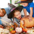 thumbnail image 3 of Stacking Pumpkins for DIY Creations, Easy Maintenance Assorted Artificial Pumpkin Set with Silk Cloth Leaves, Realistic Appearance High-grade Foam, 3 of 5