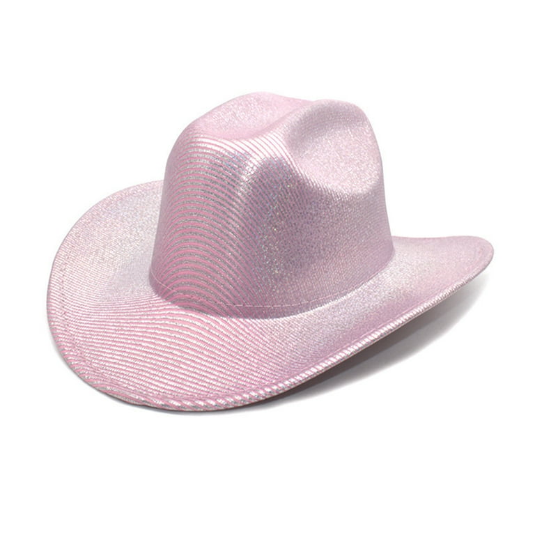 Mifelio Cowboy Hat Women's Big Brim Cowboy Hat Western Bowler Hat