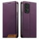 thumbnail image 1 of Funda Tipo Cartera de Cuero Sintético para Samsung Galaxy A53 5G Bloqueo RFID, con Ranuras para Tarjetas y Bolsillo para Efectivo, Cierre Magnético Fuerte Morado, 1 of 6