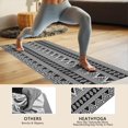 thumbnail image 4 of Black Geometric Triangle Diamond Pattern Hot Yoga Mat Towel Non Slip for Hot Yoga - Quick-Drying Yoga Mat Cover with 4 Corner Pockets with Travel Bag - Hot Yoga Towel Non Slip 74"x26", 4 of 6