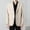 002 Beige, variant on Men's Oversize Blazer Jacket Long Sleeved Lapel Breasted Suit Jacket Hanging Pocket Suit Jacket