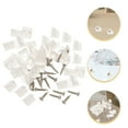 thumbnail image 1 of HINTRMENT 106 Pcs Support de Tiroir en Plastique Blanc pour Réparations de Meubles 1.50x1.30x1.00 Po, 1 of 8