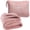 Dusty Rose Pink, variant on BlueHills Premium Soft Travel Blanket Pillow Airplane Throw 2-Pack -Black