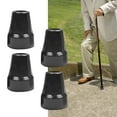 thumbnail image 2 of 4 Pieces Crutch Tips Replacement Sturdy Reinforced Crutch Feet Cap for Canes Black 19mm Hole, 2 of 8