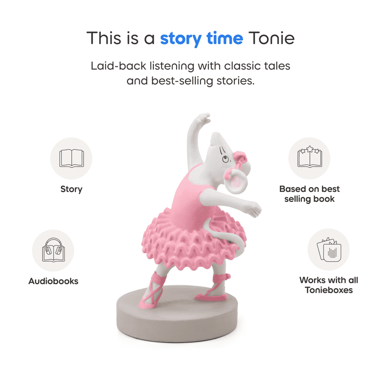 tonies Angelina Ballerina Audio Play Figurine Pink Plastic for