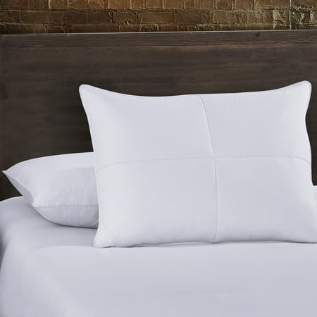 White Feather Goose Down Pillow Set of 2 - %100 Cotton 240tc Cover - Standard
